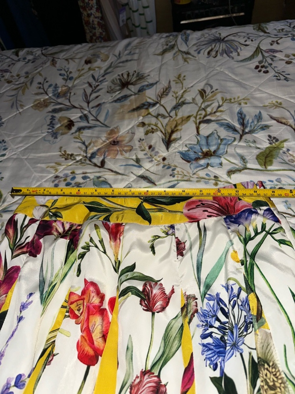 ROCOCO SAND Aprile Floral Yellow Maxi Skirt Size 6P - Picture 14 of 16
